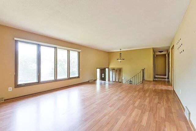 The Edina living room before XI renovation